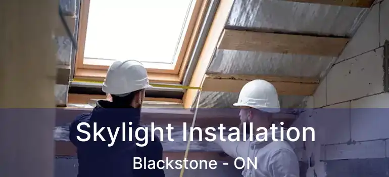  Skylight Installation Blackstone - ON