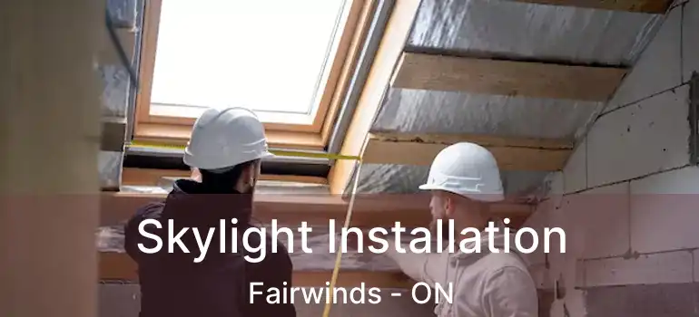  Skylight Installation Fairwinds - ON