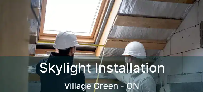  Skylight Installation Village Green - ON