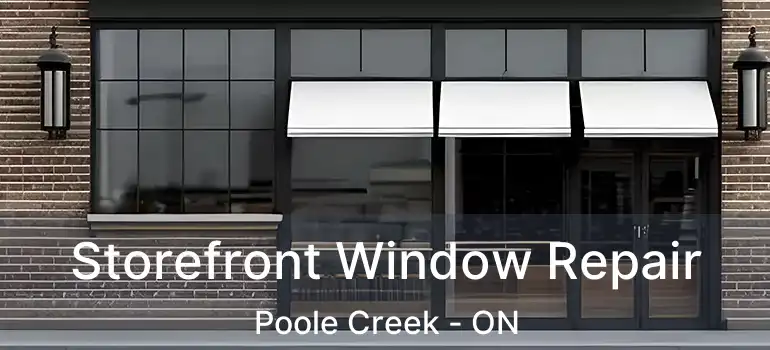  Storefront Window Repair Poole Creek - ON