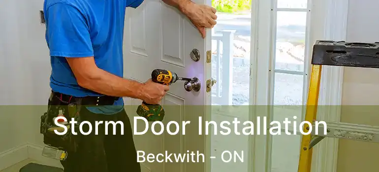  Storm Door Installation Beckwith - ON