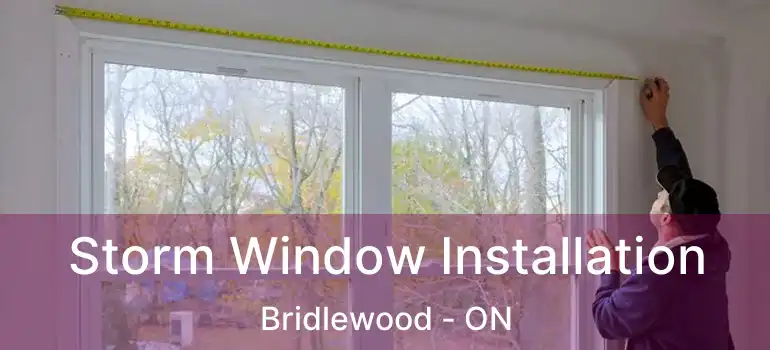  Storm Window Installation Bridlewood - ON
