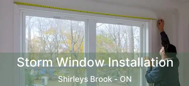 Storm Window Installation Shirleys Brook - ON