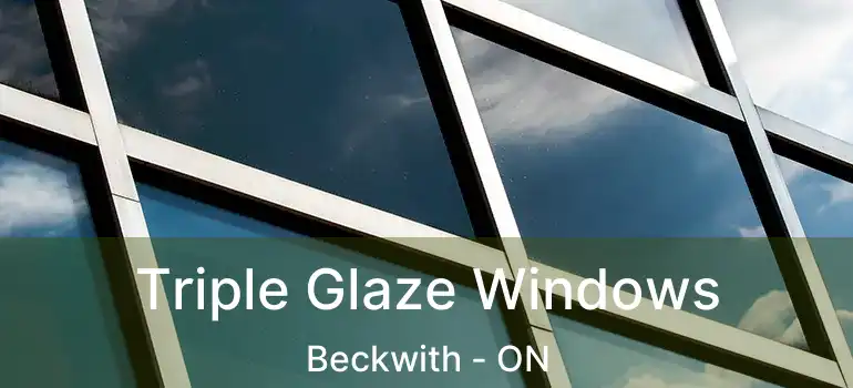  Triple Glaze Windows Beckwith - ON