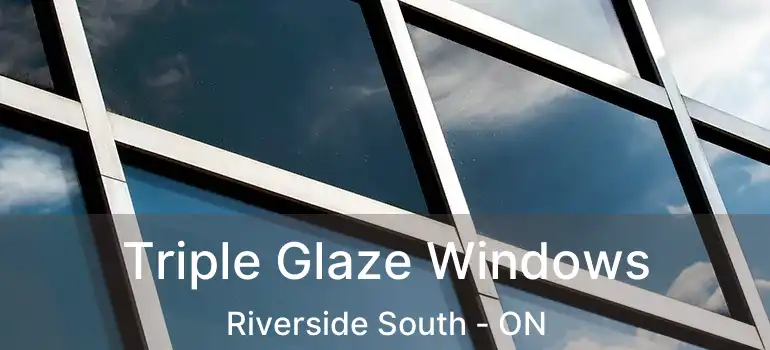  Triple Glaze Windows Riverside South - ON