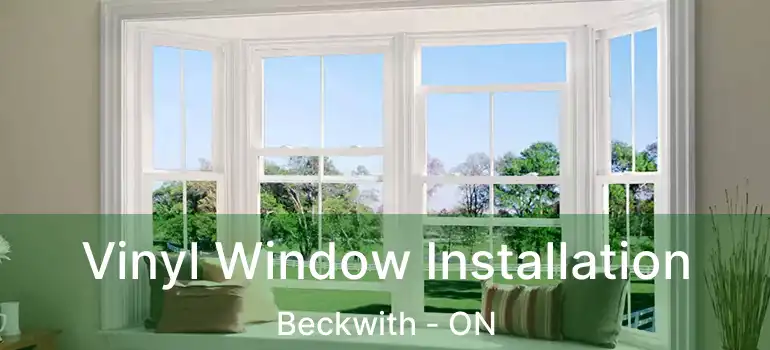  Vinyl Window Installation Beckwith - ON