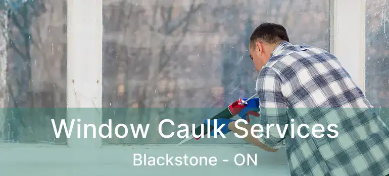  Window Caulk Services Blackstone - ON