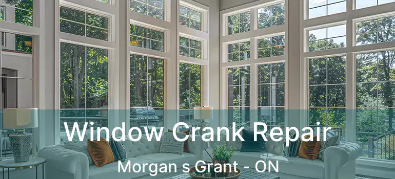  Window Crank Repair Morgan s Grant - ON