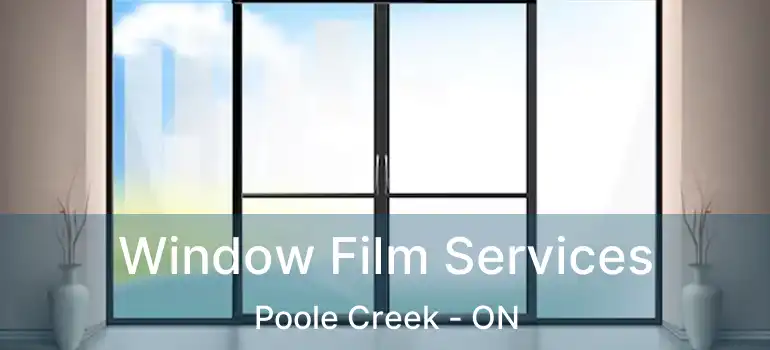  Window Film Services Poole Creek - ON
