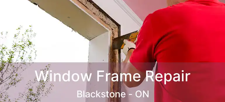  Window Frame Repair Blackstone - ON