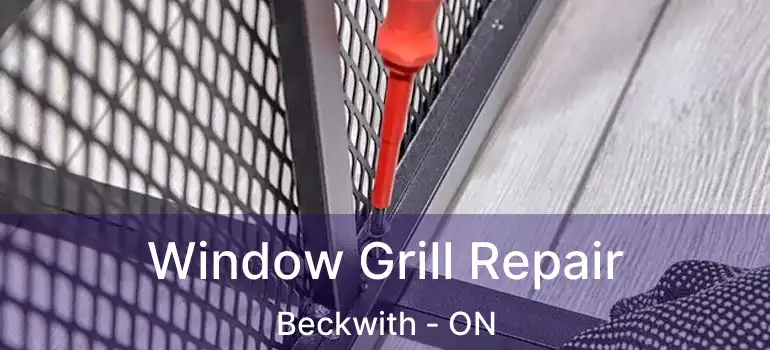  Window Grill Repair Beckwith - ON
