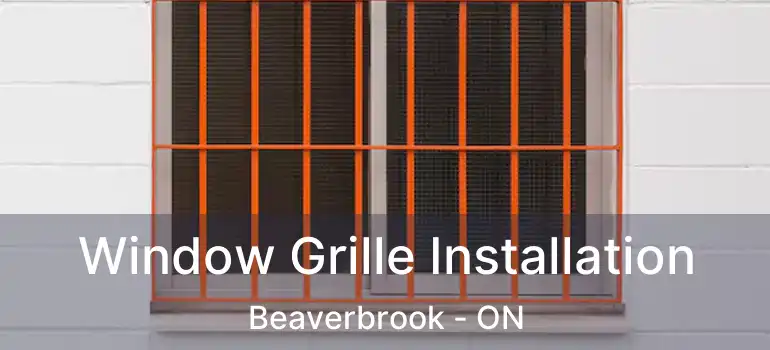  Window Grille Installation Beaverbrook - ON