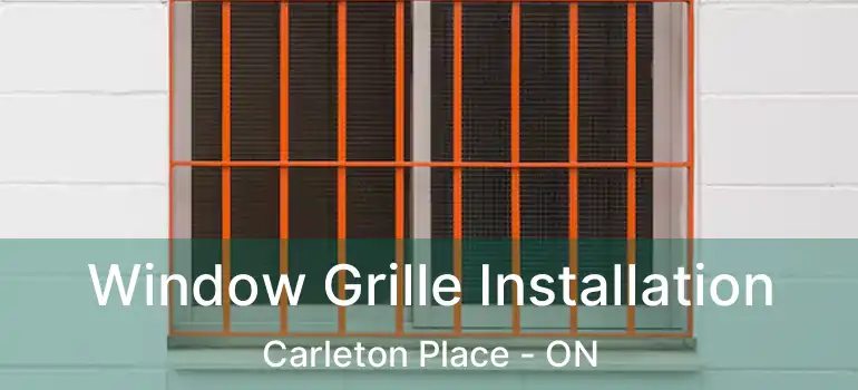  Window Grille Installation Carleton Place - ON