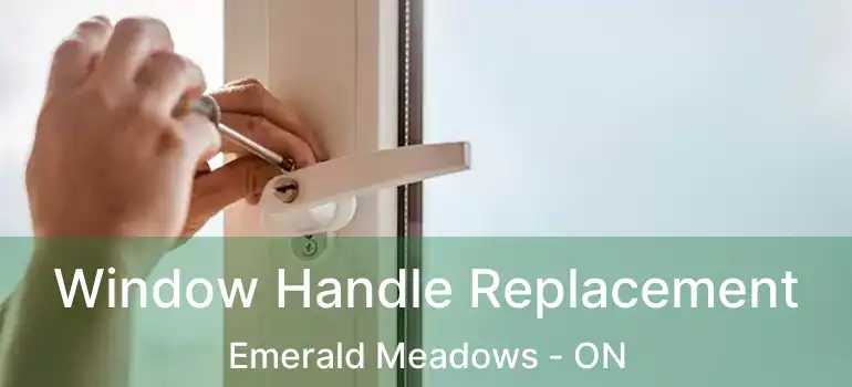  Window Handle Replacement Emerald Meadows - ON