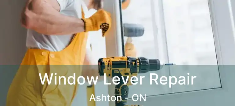  Window Lever Repair Ashton - ON