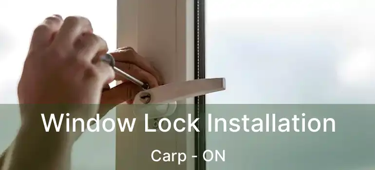  Window Lock Installation Carp - ON