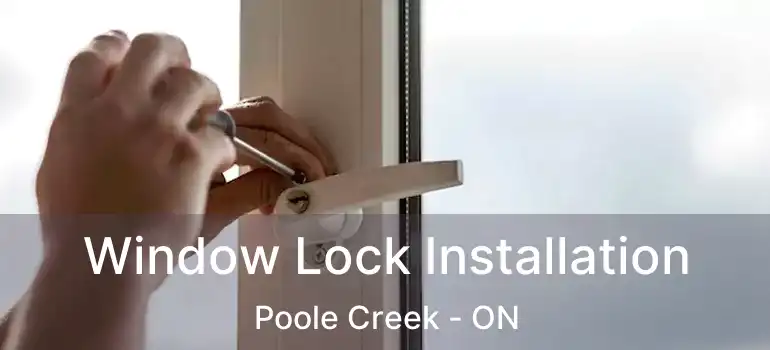  Window Lock Installation Poole Creek - ON