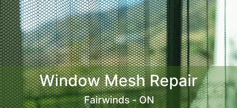  Window Mesh Repair Fairwinds - ON