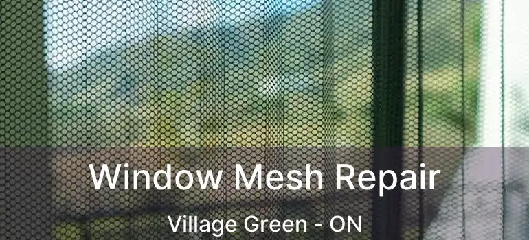  Window Mesh Repair Village Green - ON