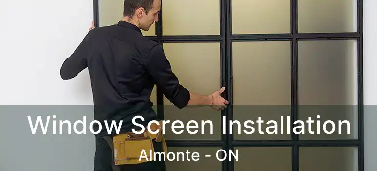  Window Screen Installation Almonte - ON