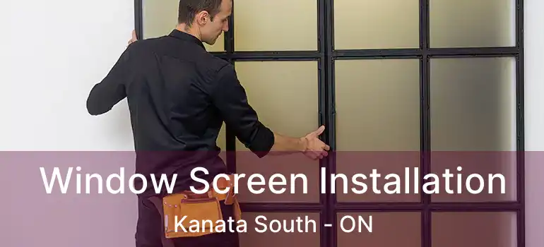  Window Screen Installation Kanata South - ON