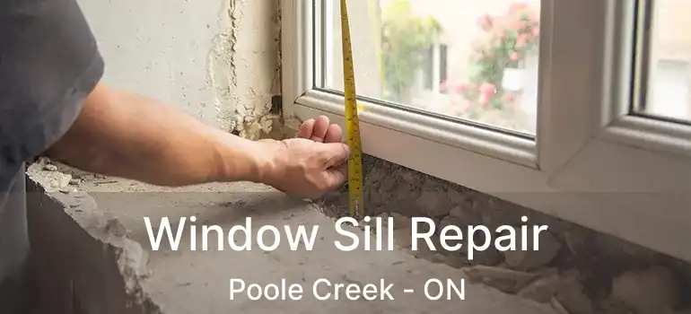 Window Sill Repair Poole Creek - ON