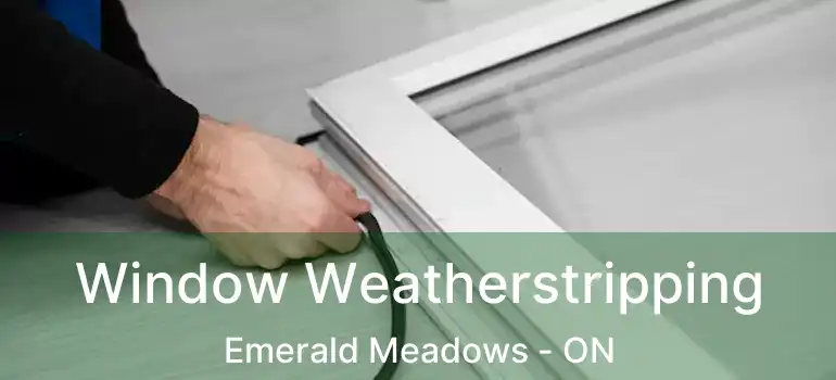  Window Weatherstripping Emerald Meadows - ON