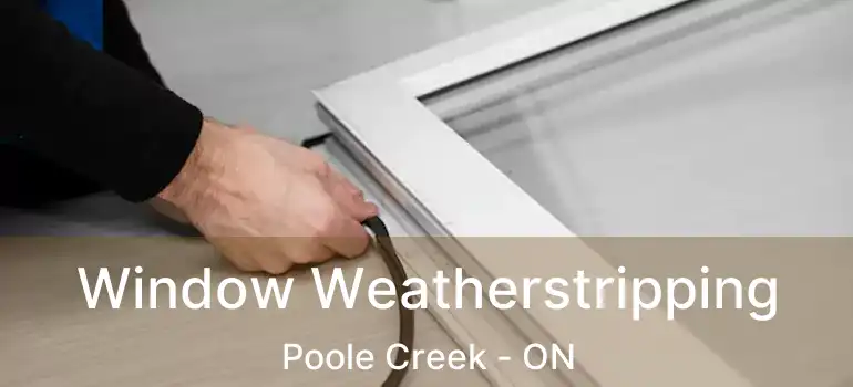  Window Weatherstripping Poole Creek - ON